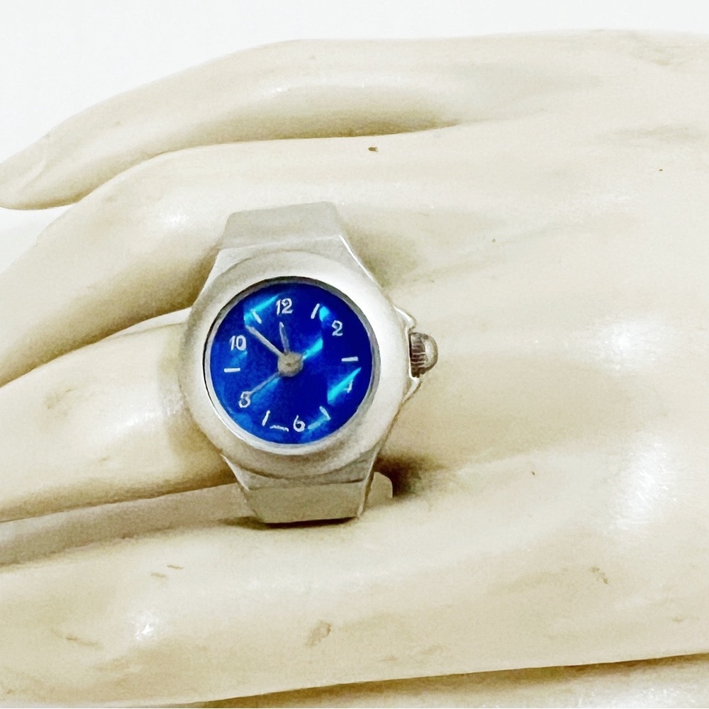 Vintage Digits Finger Ring watch Japan Movement Stainless Steel